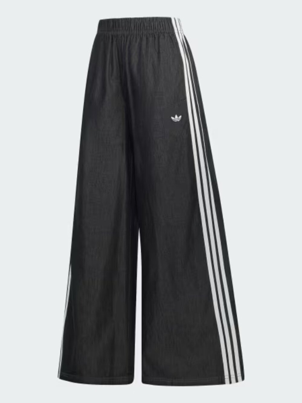 ADIDAS ORIGINALS SUMMER GLOW BLACK DENIM WIDE LEG PANTS